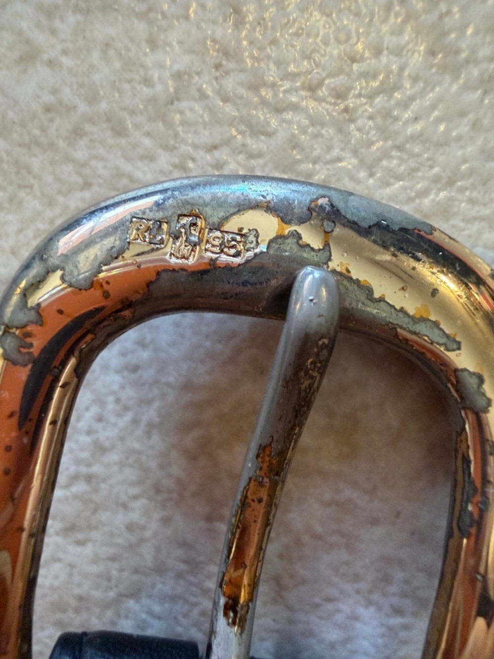 Vintage Ralph Lauren Brown Leather Belt with Dark Edge - Picture 6 of 9